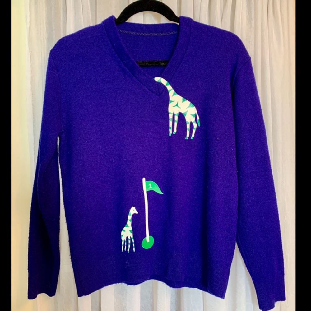 Cheeky giraffe vintage sweater